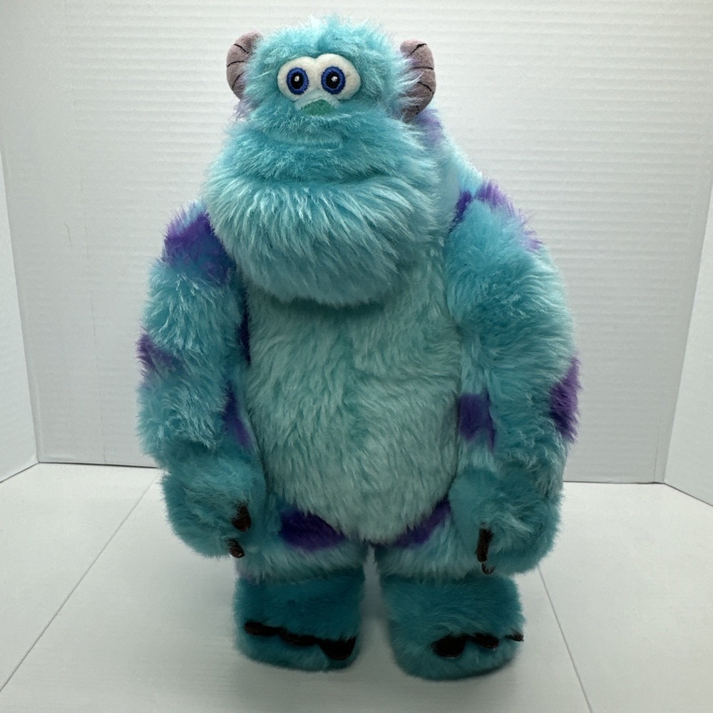 Disney Sulley Plush Monsters Inc Blue Purple Stuffed Animal Toy 10"